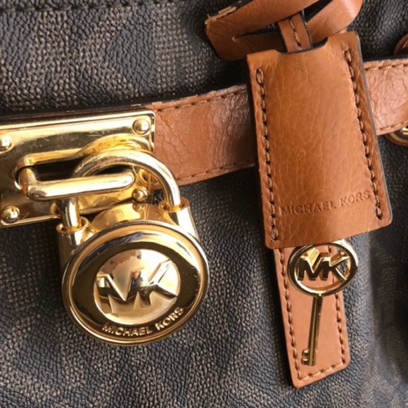 Michael Kors Logo Satchel Purse - Picture 2 of 5